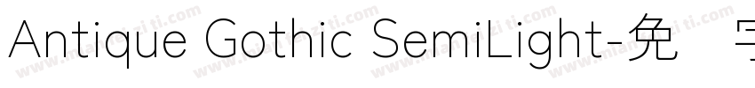 Antique Gothic SemiLight字体转换